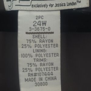 Jessica London Copper Brown Metallic Dress 24W